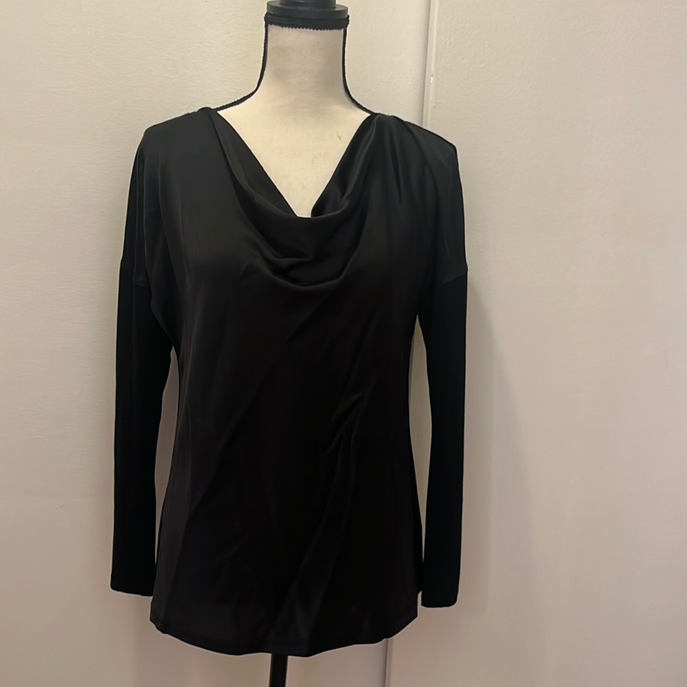 Black silky top